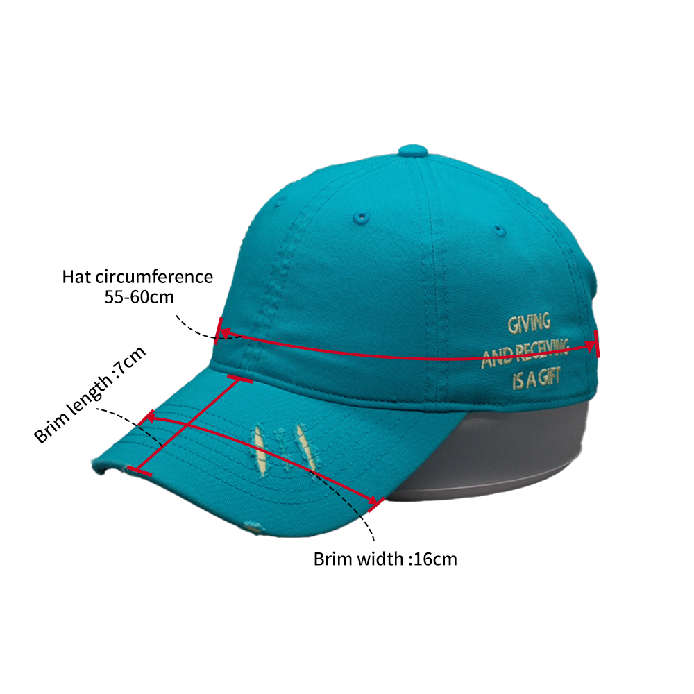 Ripped Embroidered Baseball Cap Trendy Streetwear Ripped Embroidered Baseball Cap Trendy Streetwear