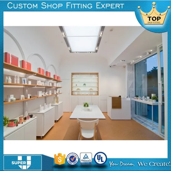 Super U High End Innovative 3D Shop Showroom Design For Cosmetics