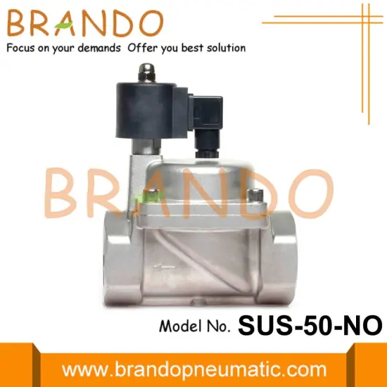 2'' Normally Open Stainless Steel Solenoid Valve 24VDC