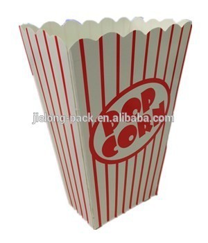 Custom logo square bottom paper popcorn box