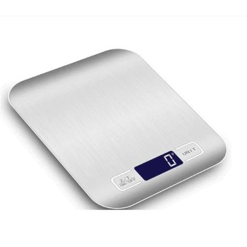 Plataforma grande de acero inoxidable digital delgado de 5 kg