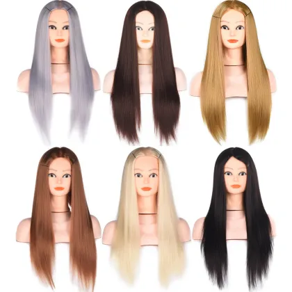 100% Human Hair Training Head Hair Dressing Training Doll Head Mannequin Heads With Real Hair