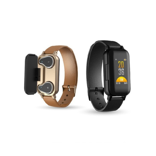 Nueva moda El precio más bajo Smart Dual Headphone Impermeable Touch tracker fitness tracker ring