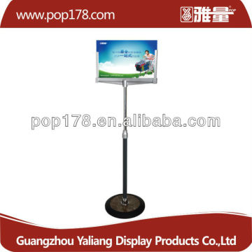 factory metal hard ware poster frame poster stand for advertising metal display rack magazine display floor rack