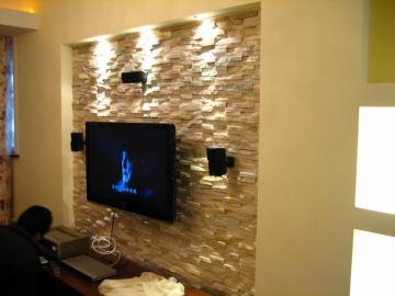 Wholesale High Quality Mushroom Embossed Surface Yellow Wood Slate Exterior Wall Tile,decorative brick walls tiles
