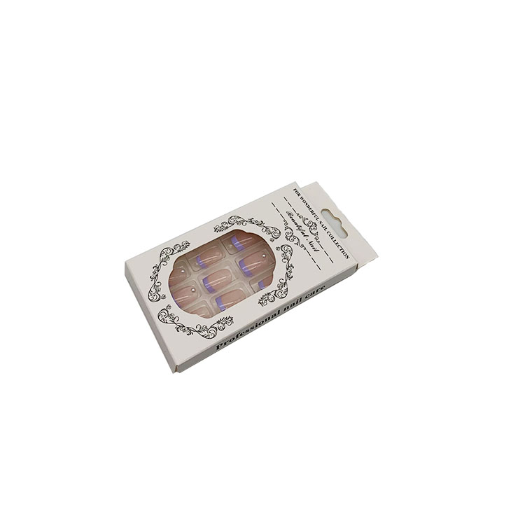 Cosmetic transparent false nail blister tray