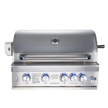 Wholesale Outdoor 304 Stainless steel Infrared Burner 4 SS Burner Built-In Grill Charcoal Gas BBQ Grills with Rotisserie kit