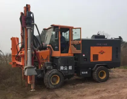 County Road Construction Pile Driver
