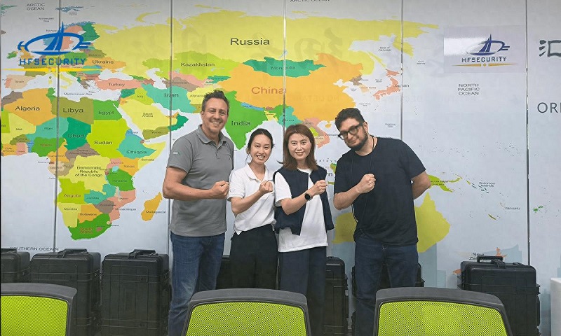 Asian Clients Visit HFSecurity! Focusing on School Attendance Solutions, Cooperation Agreement Reached After Factory Visit