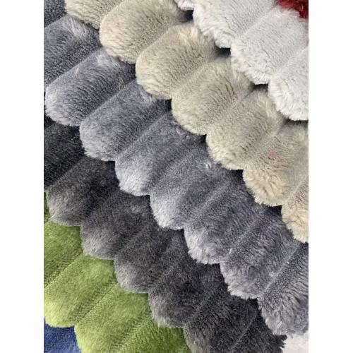 Tecido de veludo cotelê macio e fofo para estofamento de móveis