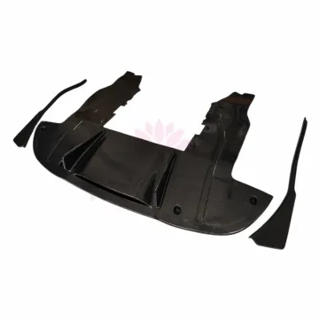 High Quality V-Style Dry Carbon Fiber Rear Diffuser Bumper Spoiler Kit for 19+ McLaren 720S