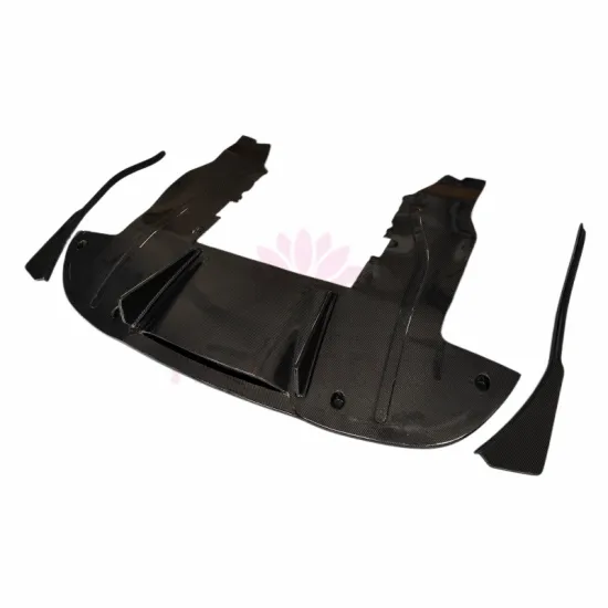 High Quality V-Style Dry Carbon Fiber Rear Diffuser Bumper Spoiler Kit for 19+ McLaren 720S