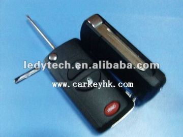 New arrival,Chrysler 2+1 buttons flip modified remote key shell,remote key fob