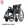 czarny zielony aluminiowy wózek inwalidzki