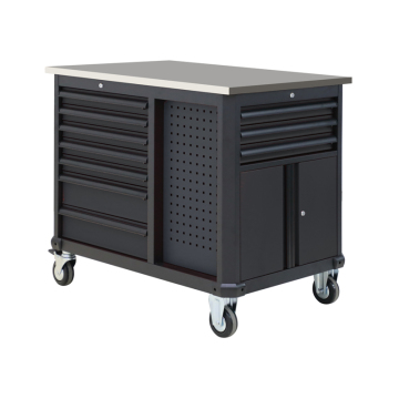 Workstation Tool Cabinet with Stainless Steel Worktop