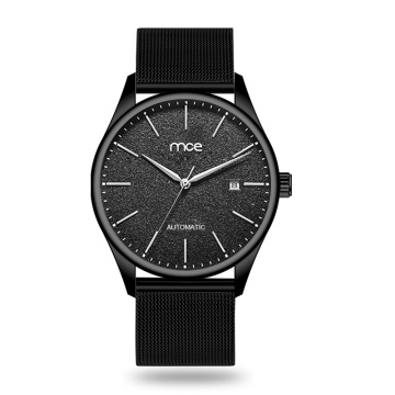 Wholesale MCE brand Black mesh automatic watch