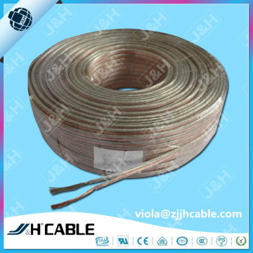 China manufacturer hot sale Transparent speaker cable for speaker