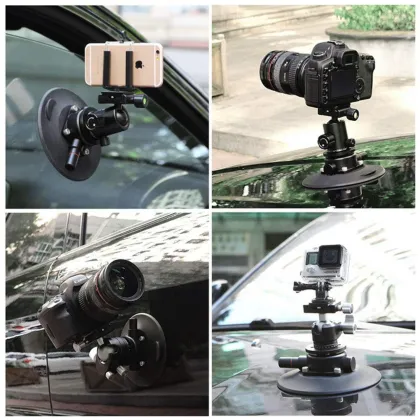 Power Grip Pump Cup Rubber Vacuum Suction Cup Camera Mount With Platform