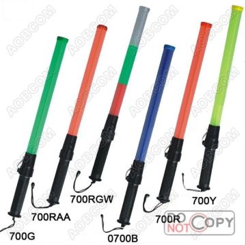 Ab-700 Series Pvc Pipe Led Traffic Baton Wand, 52cm Length 6 Led Traffic Baton With Two C Batteries