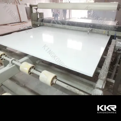 pure white artificial quartz stone slab for flooring tiles