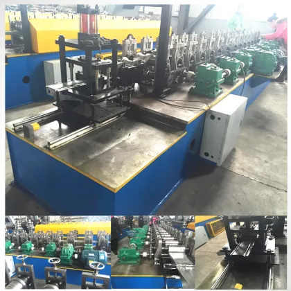Automatic slat rolling door machine