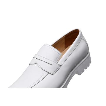 Chaussures de baskets en penny blanc