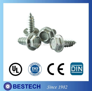 Taiwan Good Quality DIN 6928 Steel Galvanized Hex Washer Head Tapping Screw