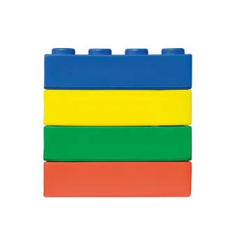 Eco-Friendly Squishy Building Block Stress Ball - Custom Colorful Pressure Relief
