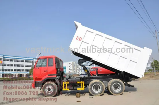 NISSAN UD V6 6*4 goden price dumper truck