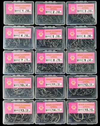 NEWMAJOR High Carbon Steel Fishing Hooks for Sea Bream and Black Snapper
