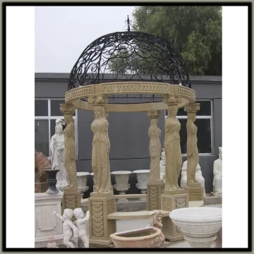 natural stone statue gazebo for sale