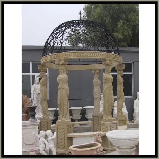 natural stone statue gazebo for sale