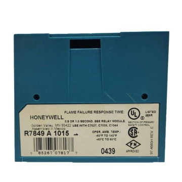 Honeywell R7849A1015 Wzmacniacz sygnału płomienia i czujnik detektora płomienia UV/IR dla palników przemysłowych
