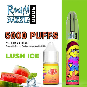 일회용 Randm Dazzle 5000 LED 조명 vape