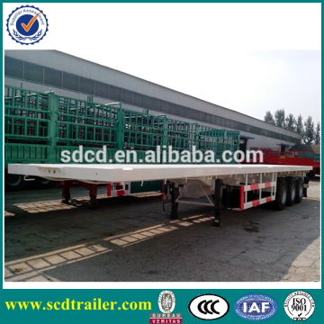 2015 New Model 3 Axles 40ft flatbed trailer with container lock for sale