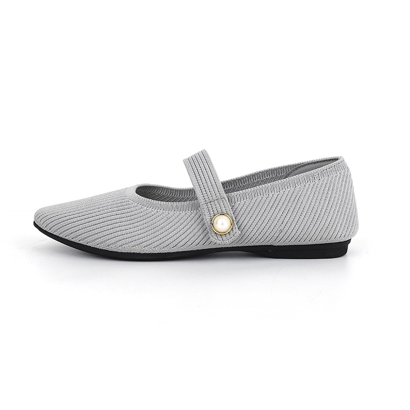 Stylish Knitted Mary Jane Flats