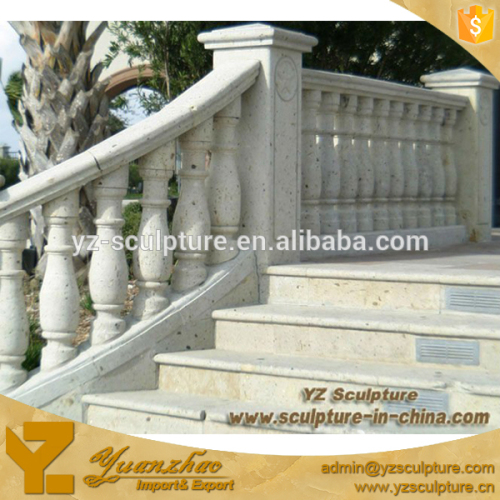 high quality outdoor carving white stone railing balusters statue