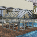 Bingkai Aluminium Modern Tempered Glasshouse