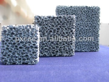Foam filter with stock