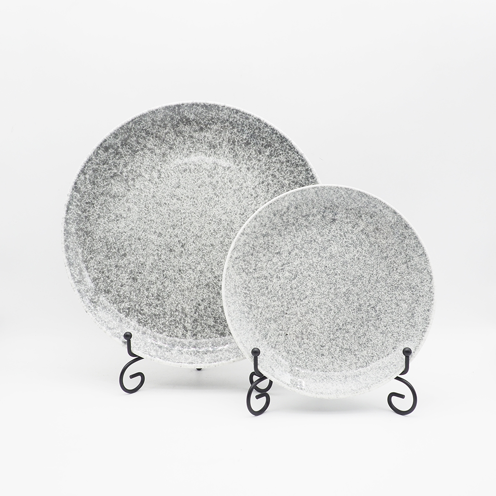 تصميم جديد للبيع الساخن لوحات عشاء Stoneware مجموعة مجموعات عشاء السيراميك الزجاجية للمنزل