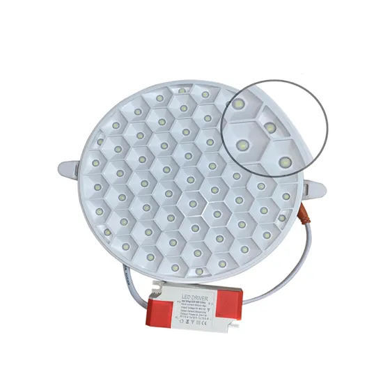Frameless LED Panel Light - Aluminum Housing 10W to 36W IP20 Honeycomb Round and Square Shapes