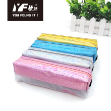 Custom glistening PU cute pencil case