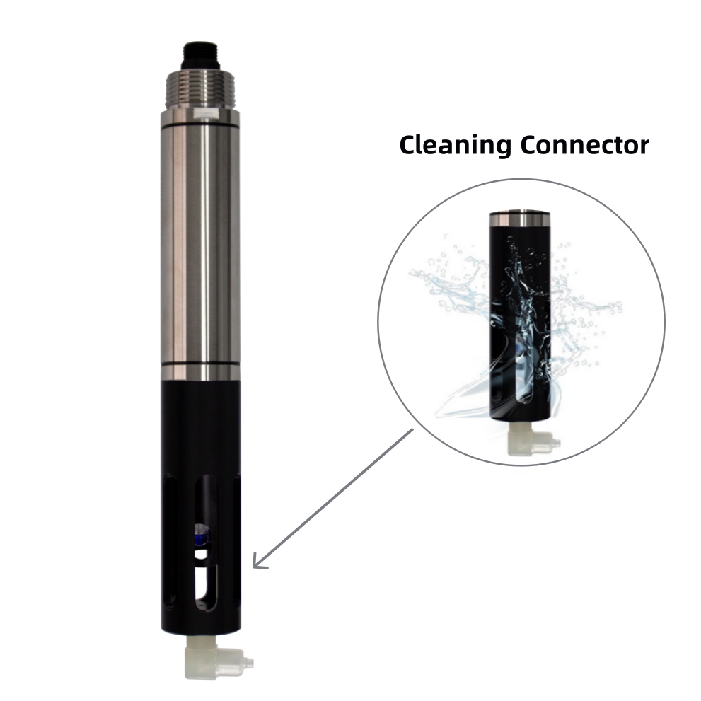 Stainless Steel pH Sensor with Cleaning Connector
