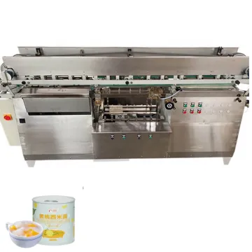 Canned Beans Labeling Machine for Wet Glue Application in Production Line