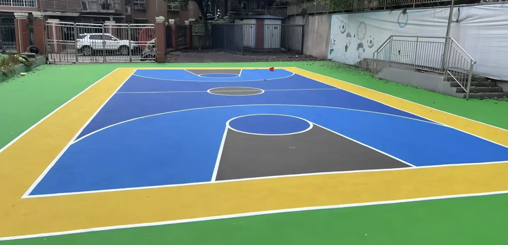 EPDM rubber granule basketball court