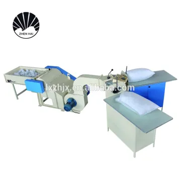 Auto Pillow Stuffing Machine with Polyester/PP/PET Fiber Opener Cushion Filling Machine HFC-700