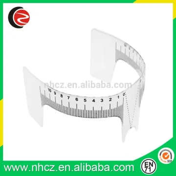 Hot permanent makeup high qulity plastics eyebrow ruler