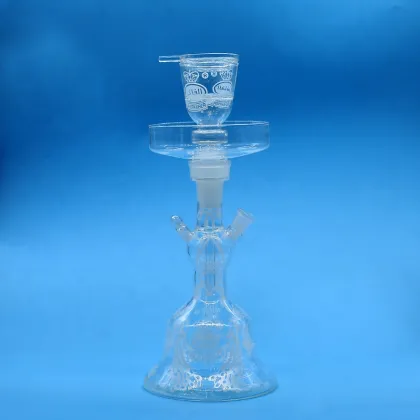 China factory wholesale al fakher hookah chicha narguile al fakher glass hookah shisha with led light