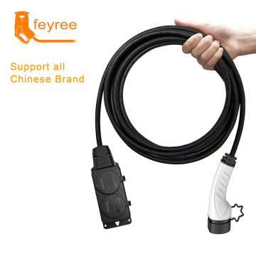 Customizable Feyree 16A 3.5kW Discharging Cable for Chinese Brand EV Cars with Type 2 Plug and EU Socket