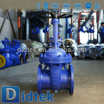 Didtek Cast Steel Flanged DIN Standard Gate Valve With Handwheel